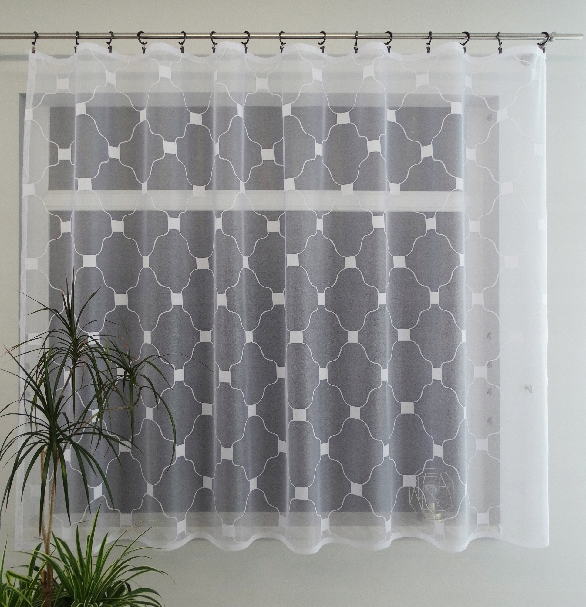 Mg Záclona 35619 Bílá 400x160 cm hotová obšitá Bt M