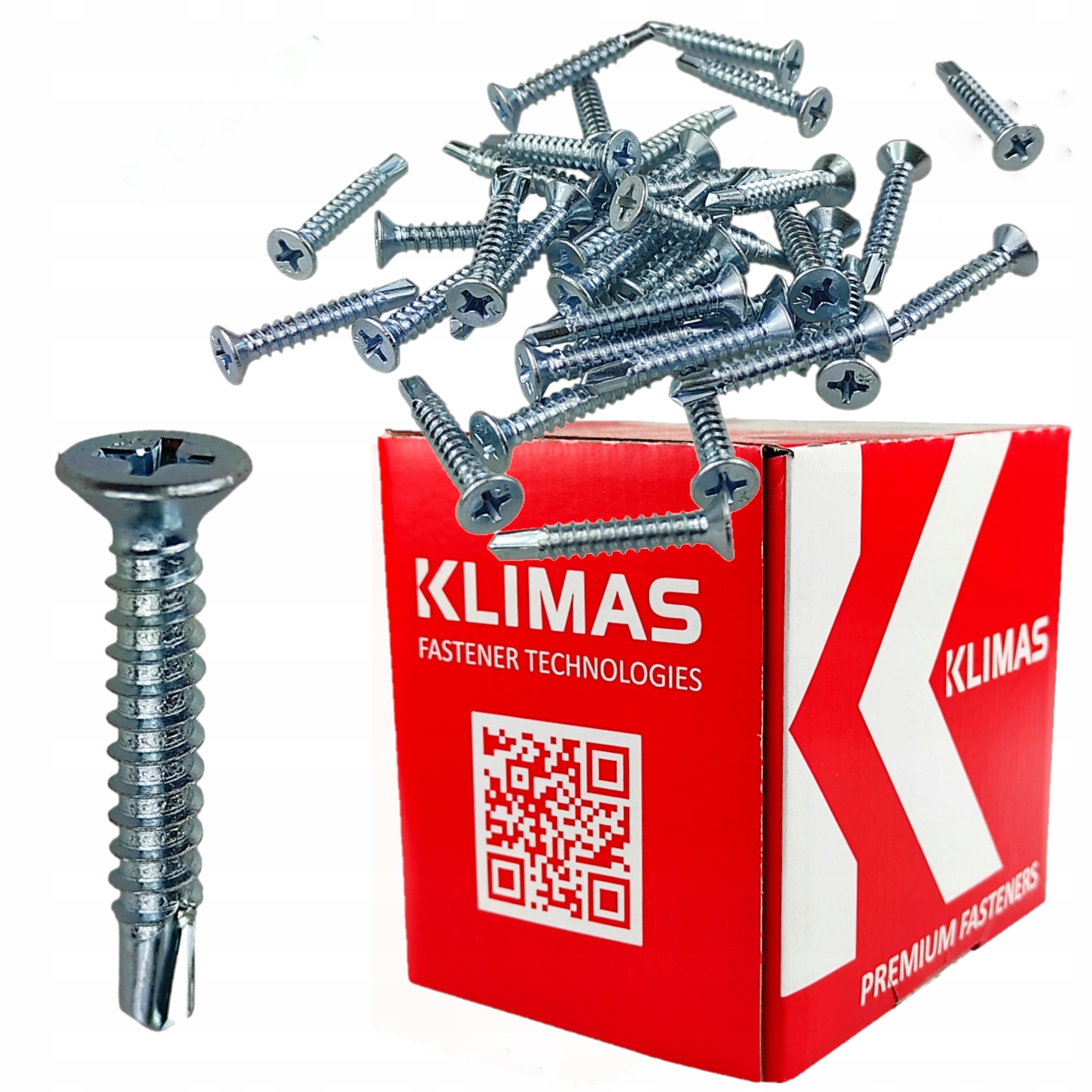 Wkręt samowiercący do wzmocnień stalowych w elementach Pcv 3,9x16 2000szt