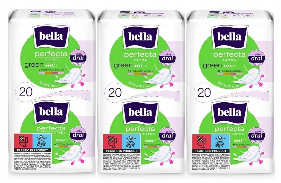 

Podpaski Bella Perfecta ultra green Zapas 60 szt.