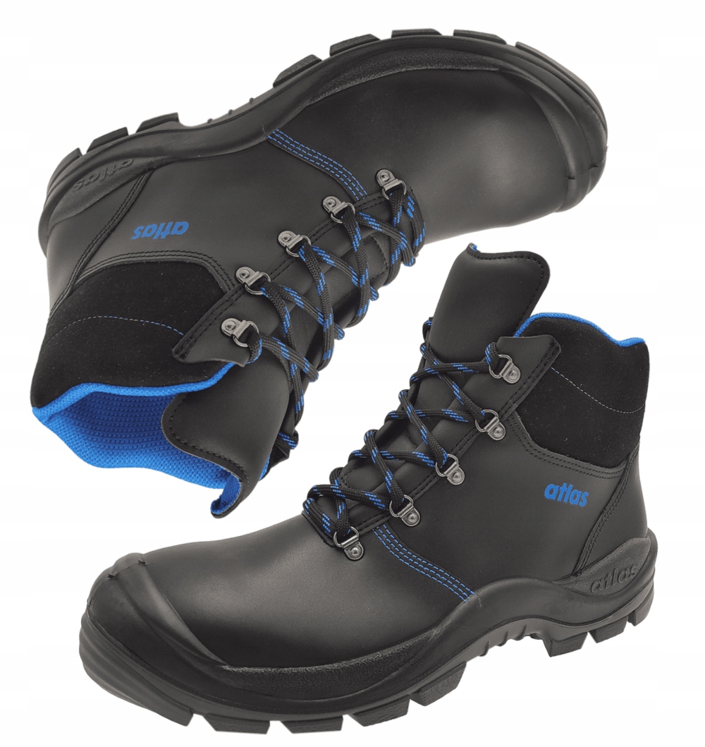 Trzewiki Buty Robocze Skórzane Na Budowę Mocne Niemieckie Atlas Ab 505 42