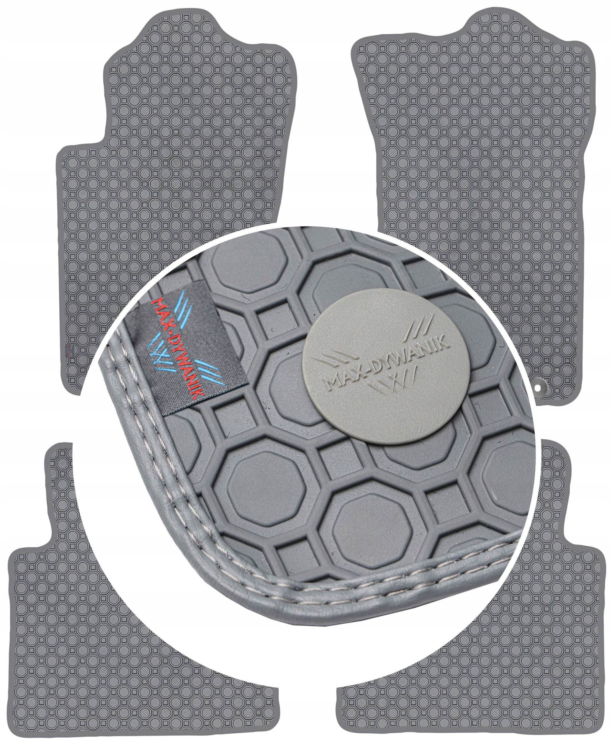 Kia Sorento I 2002-2009 Koberce Popielate