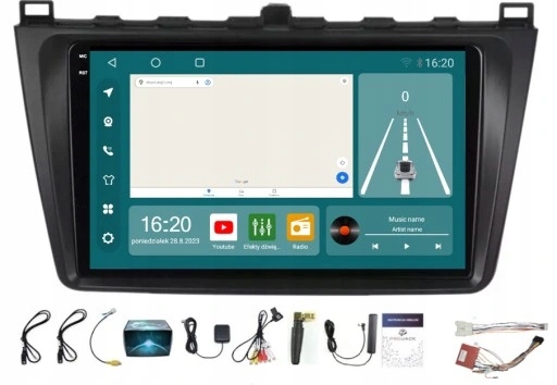 Rádio Navigace Mazda 6 II 2008-2013 Carplay Android 8/256GB Sim