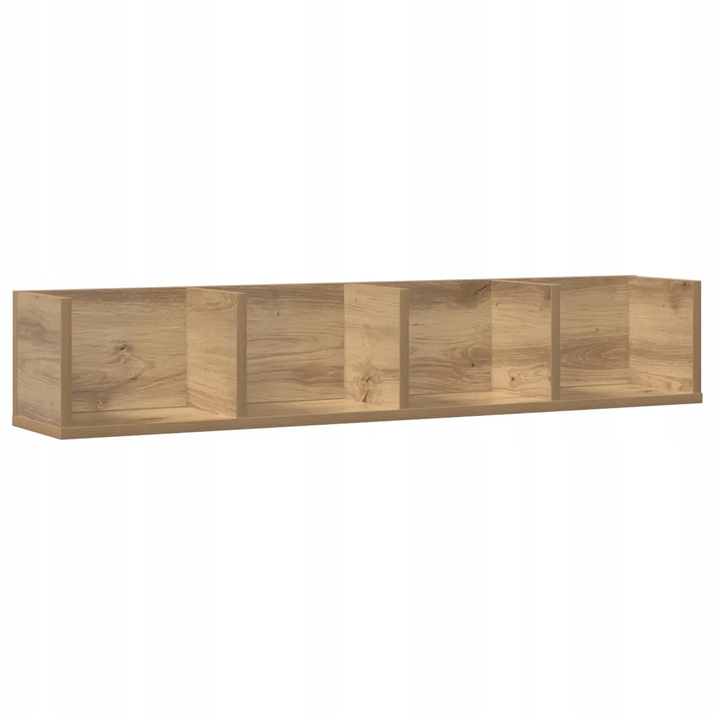 Závěsná police na CD/DVD 100x18x18 cm dub artisan