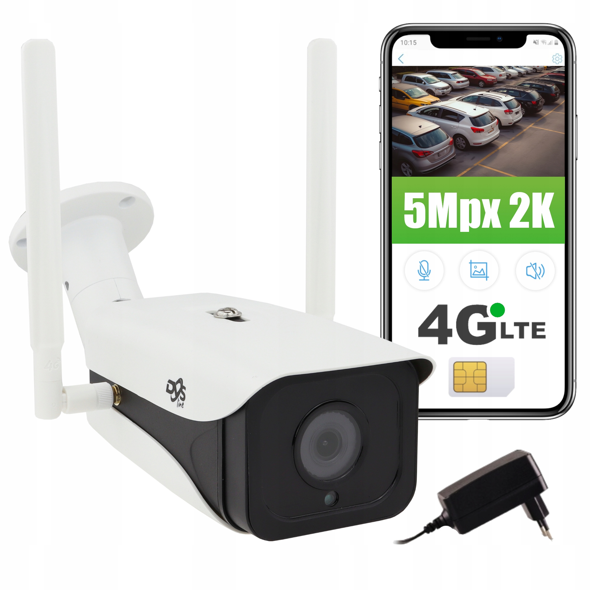 

Kamera Na Kartę Sim 4G Lte Gsm Zewnętrzna 5Mpx Dvs