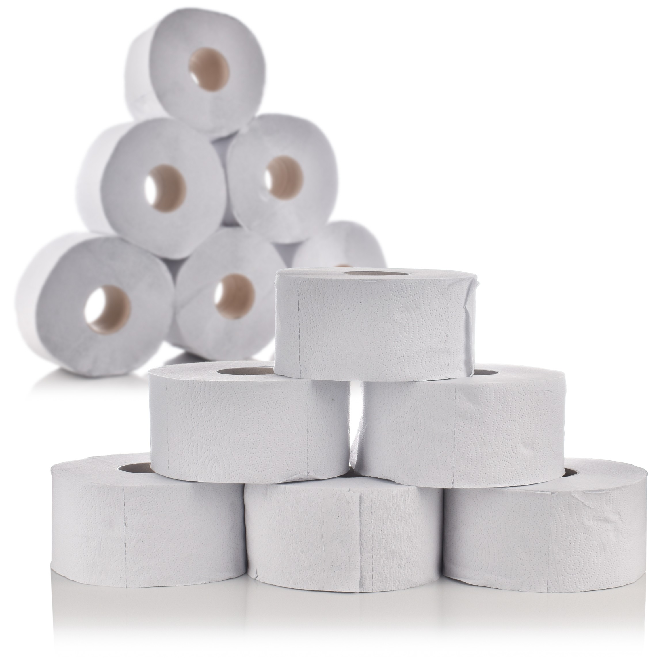 

Papier toaletowy Jumbo makulatura biały 12 sztuk