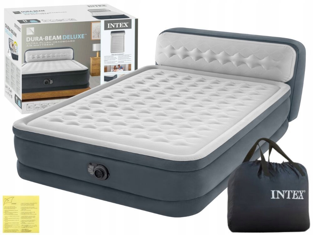 Materac Dmuchany Dwuosobowy Łóżko z Pompką 230V Intex 64448ND Model 2026