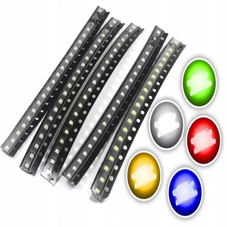 Dioda Led Zestaw Smd 0603 100 Sztuk