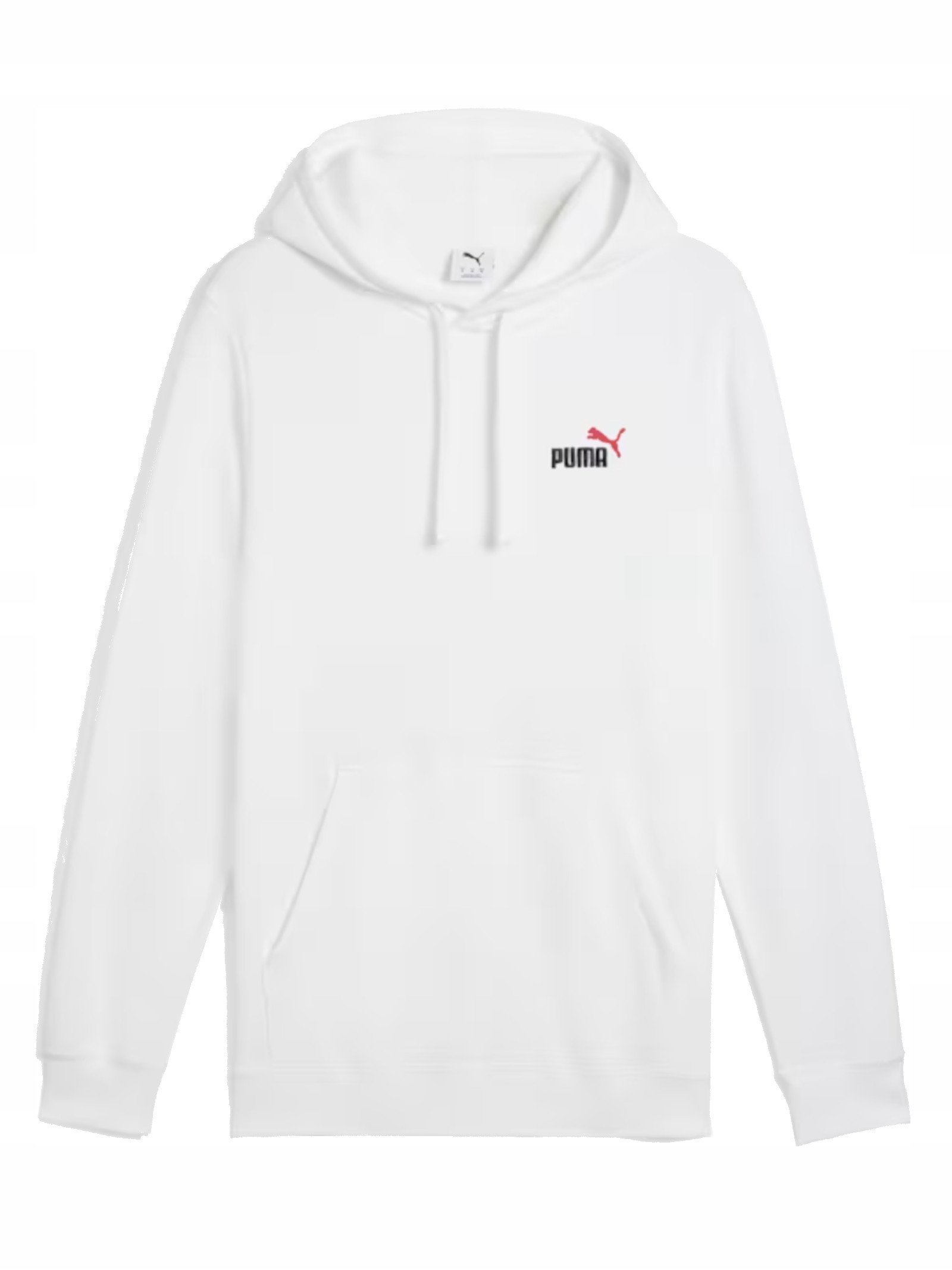 pánská mikina Puma s kapucí 684719-02 klokanka bílá malé logo M bílá M