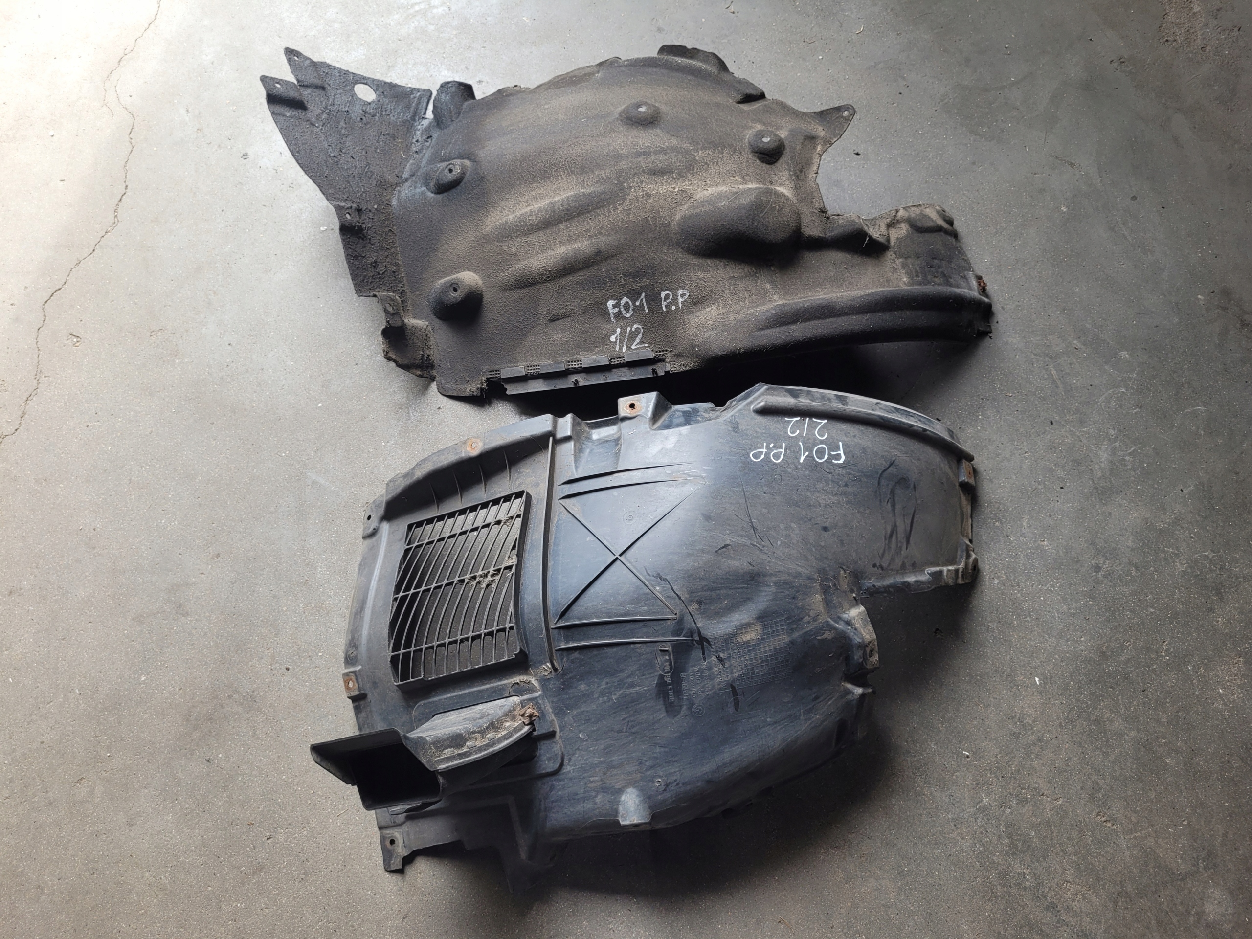 mudguard front front left right BMW 7 F01 F02