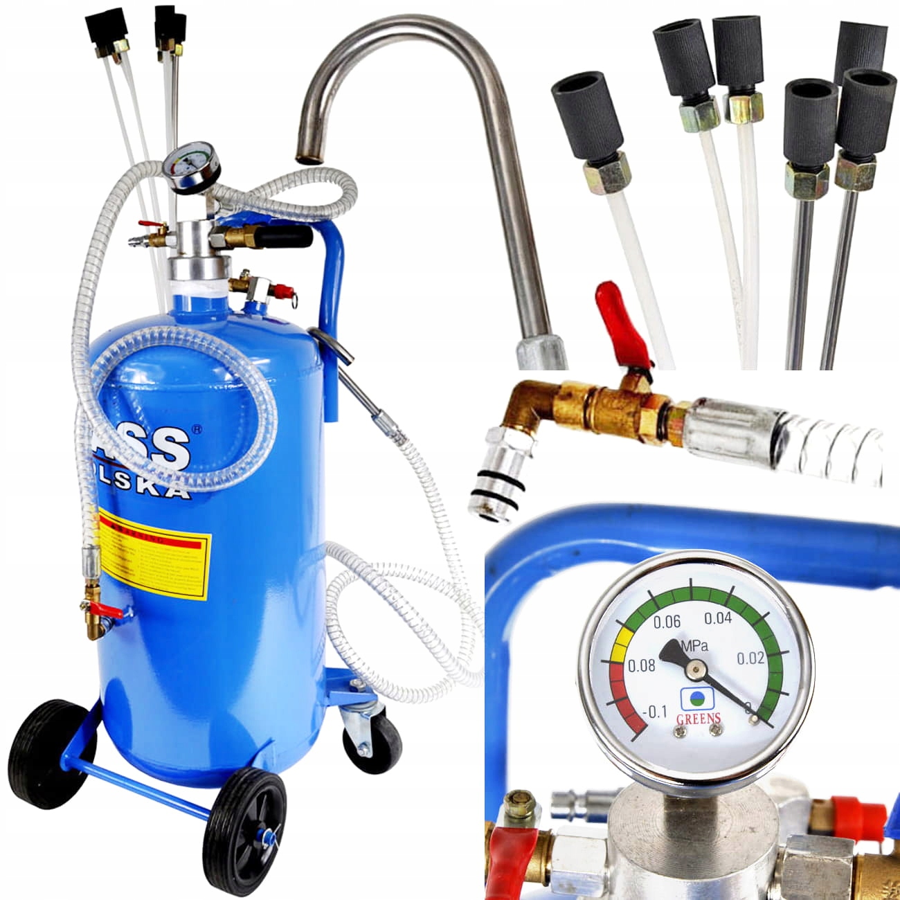 ZLEWARKA ODSYSARKA WYSYSARKA OLEJU 10L + 6 SOND