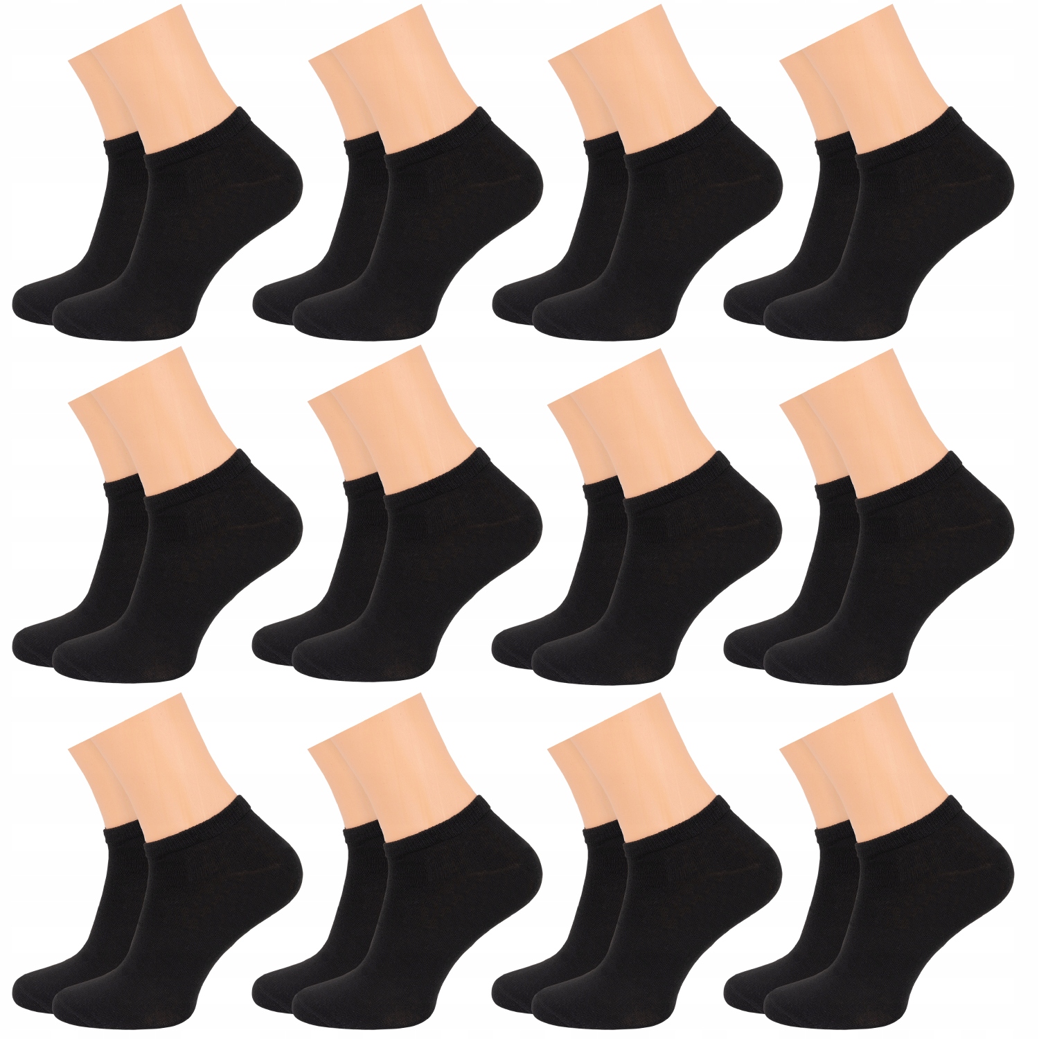 

12x Stopki Bawełna męskie skarpetki niskie 40-43