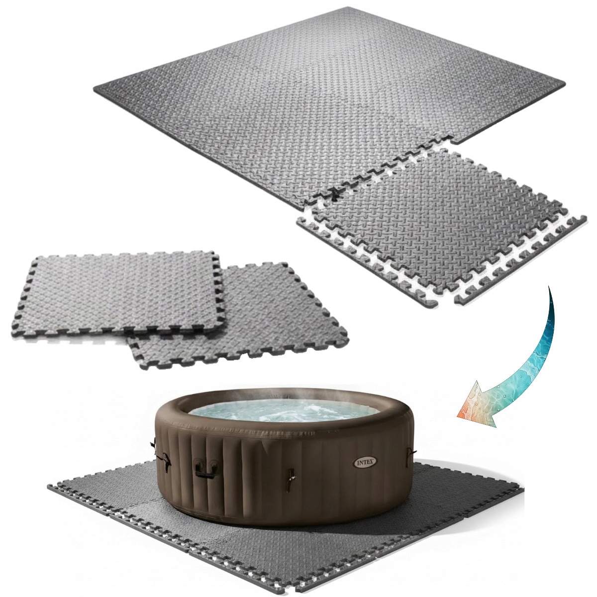 Pěnová Podložka Pod Intex Pure Spa Jet Massage 196 cm