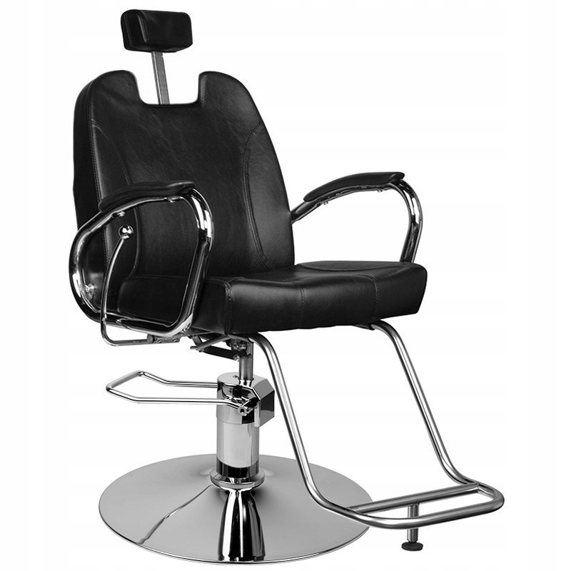 Hair Systém Barberské Kadeřnické Křeslo HS44 Černá