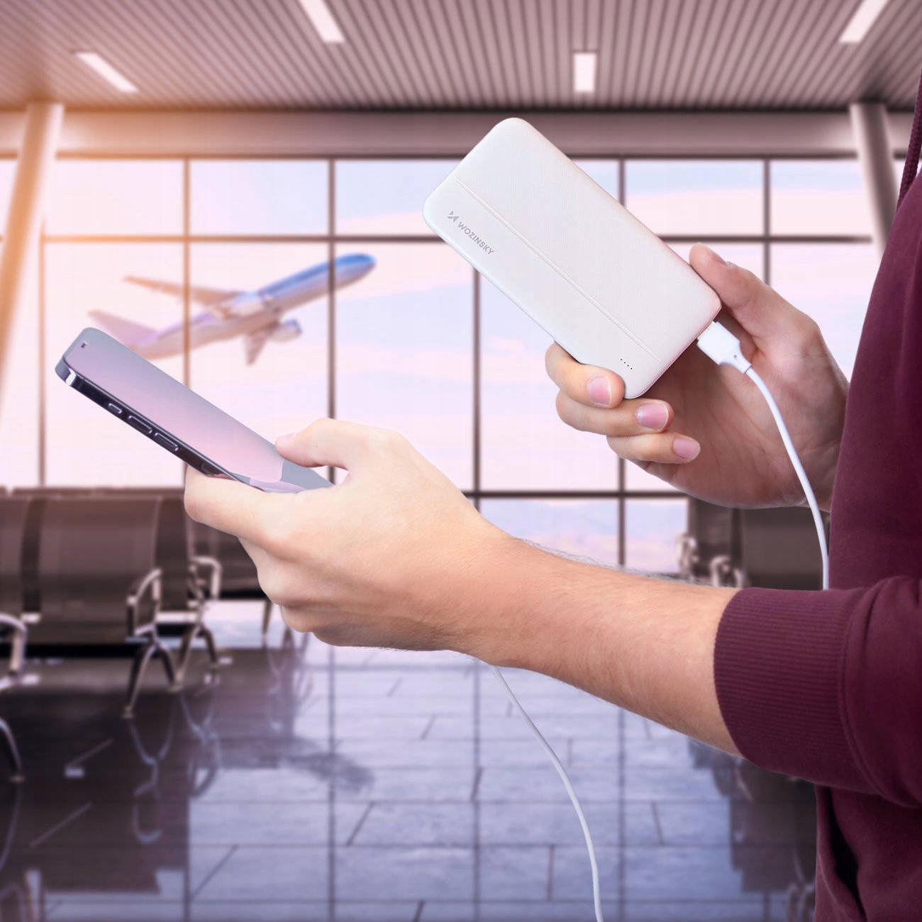 Wozinsky powerbank 10000mAh 2 x USB biały (WPBWE1) Marka Wozinsky