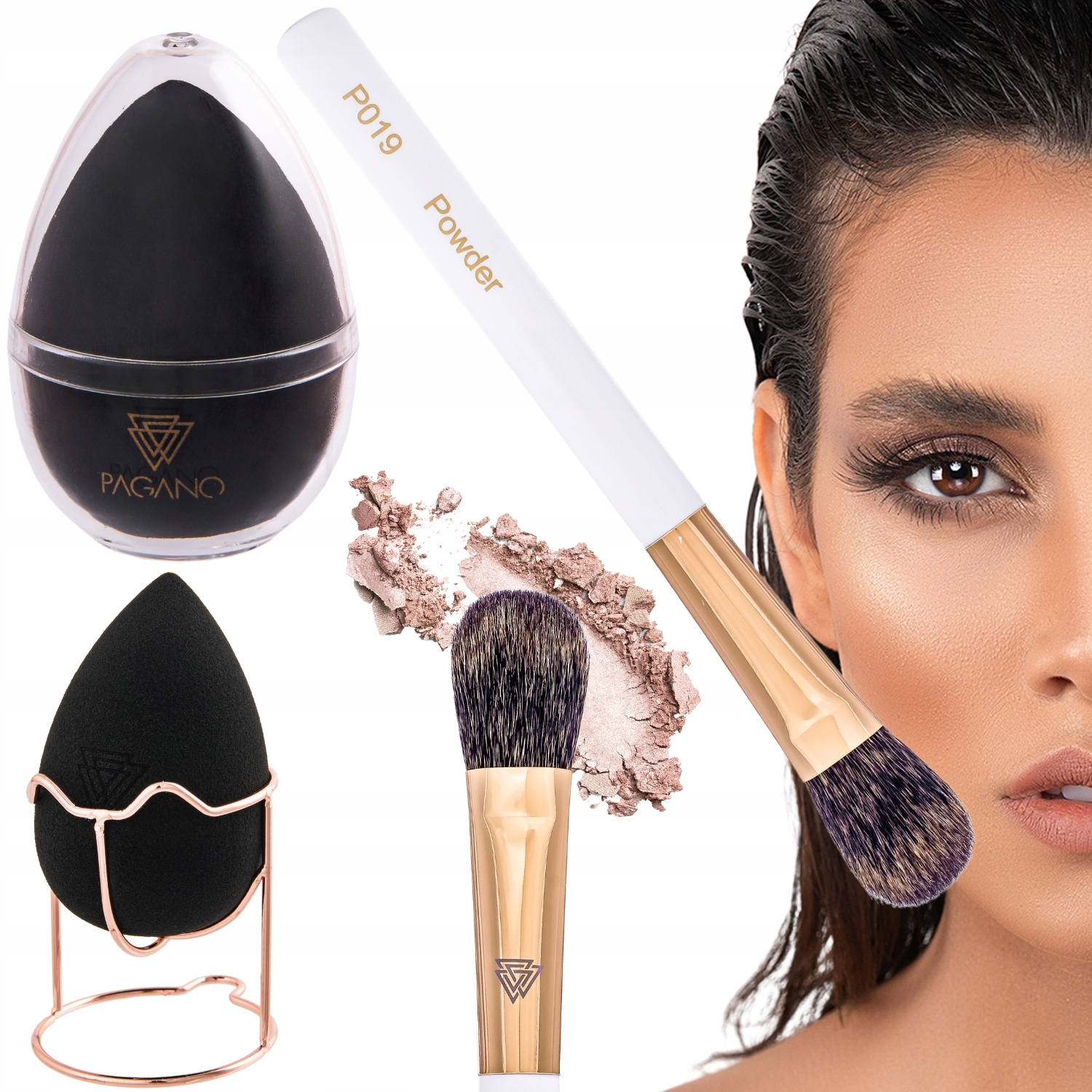 Profesionální Houbička Na Make-up Přírodní Štětec Na Pudr Dárek Pro Manželku