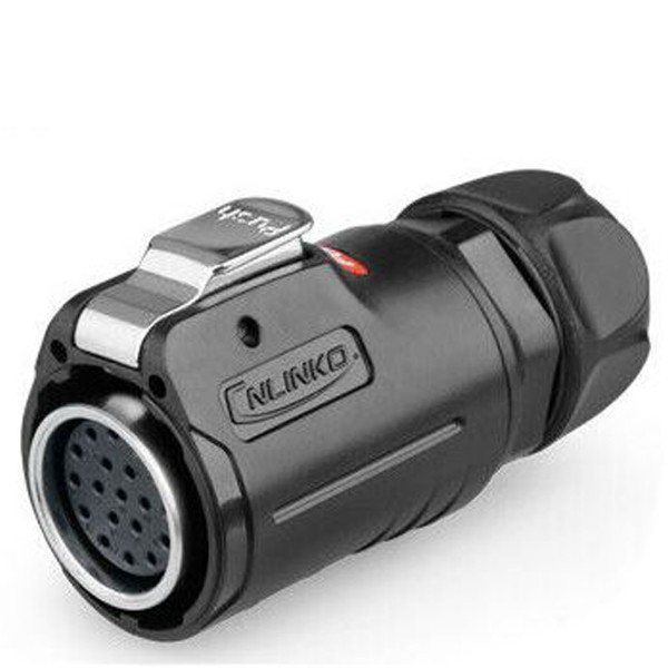 Vodotěsné 19pinové průmyslové konektory pro signalizační zařízení