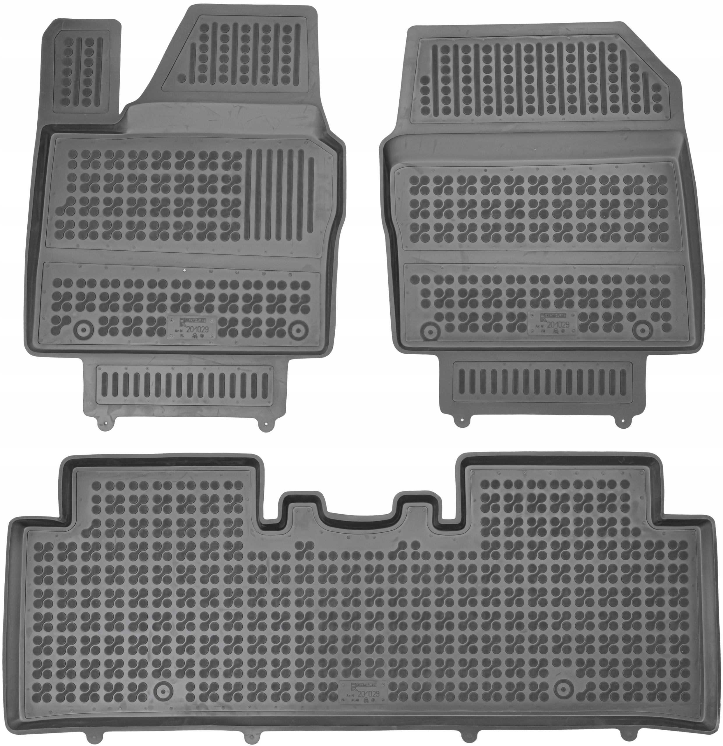 Kia EV6 2021-. Gumové autokoberce Vaňa Korýtka