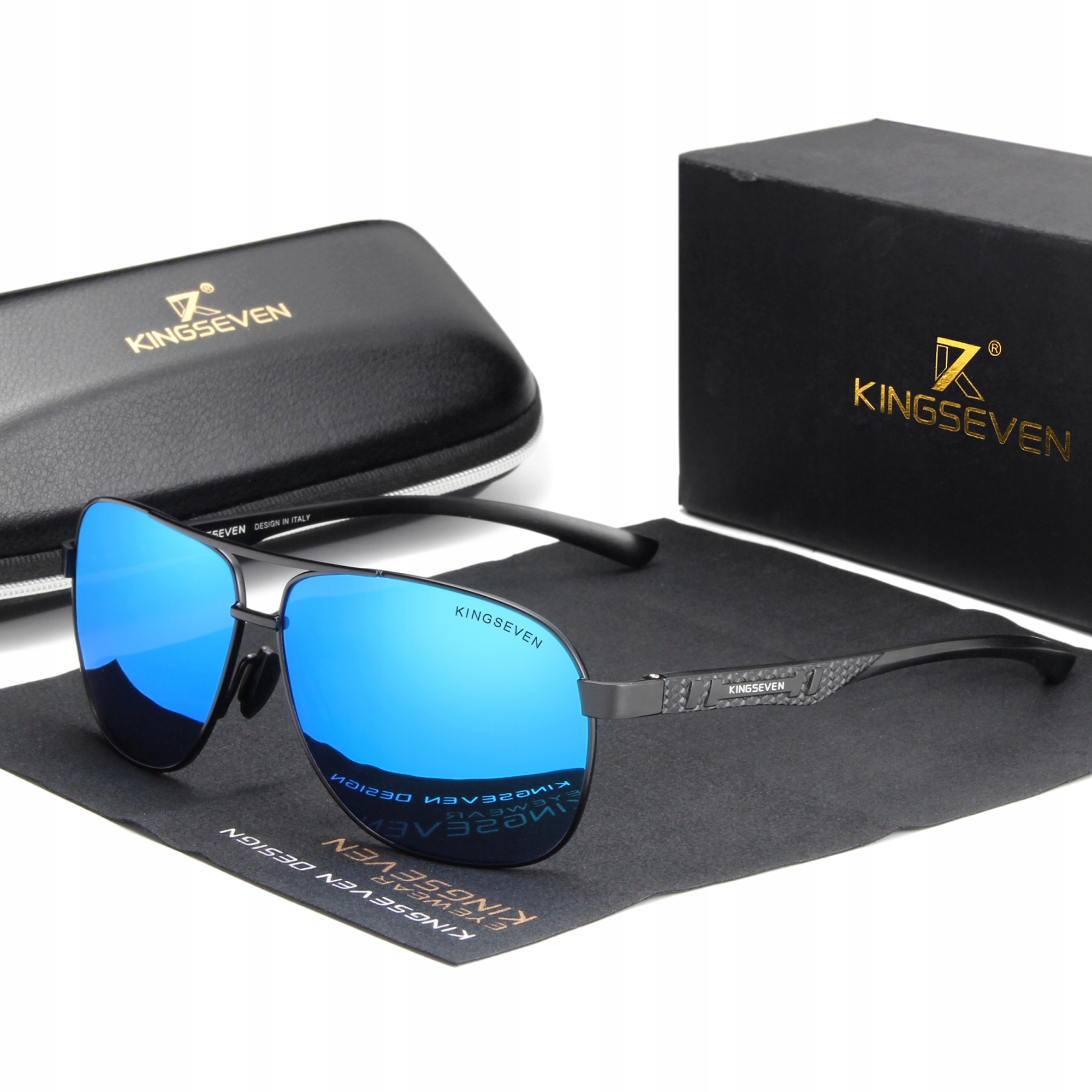 

Okulary przeciwsłoneczne Kingseven UV400 Pilotki