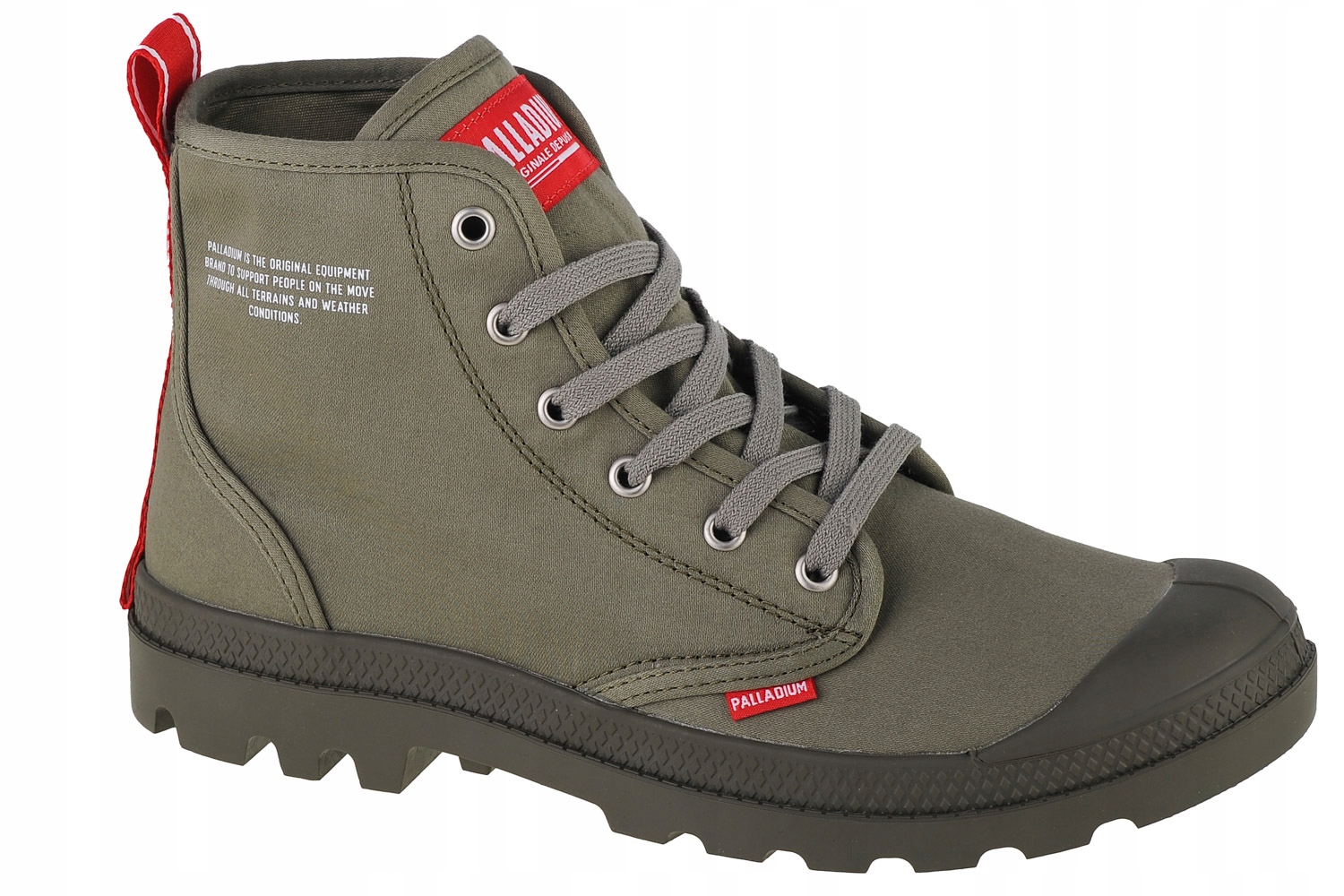 Palladium Pampa Hi Dare [45] Unisex tenisky, zelená tkanina