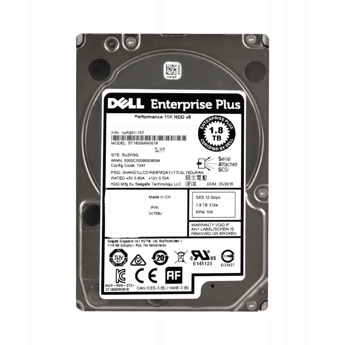 Dell 0V768J 1.8TB 10K 128MB SAS-3 2.5'' ST1800MM0018