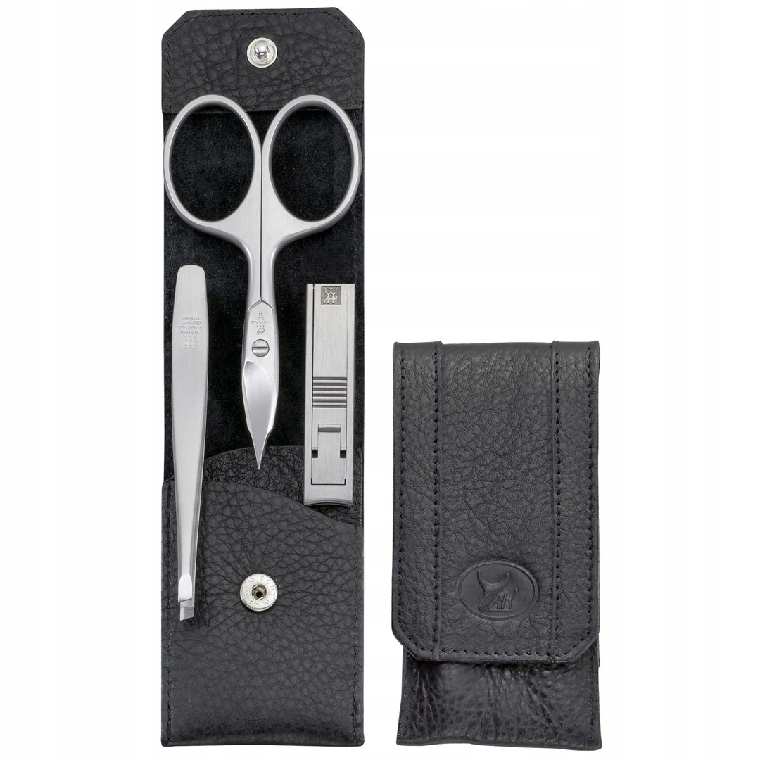 Cestovní sada Zwilling Twinox černé kožené pouzdro, 3 prvky černá