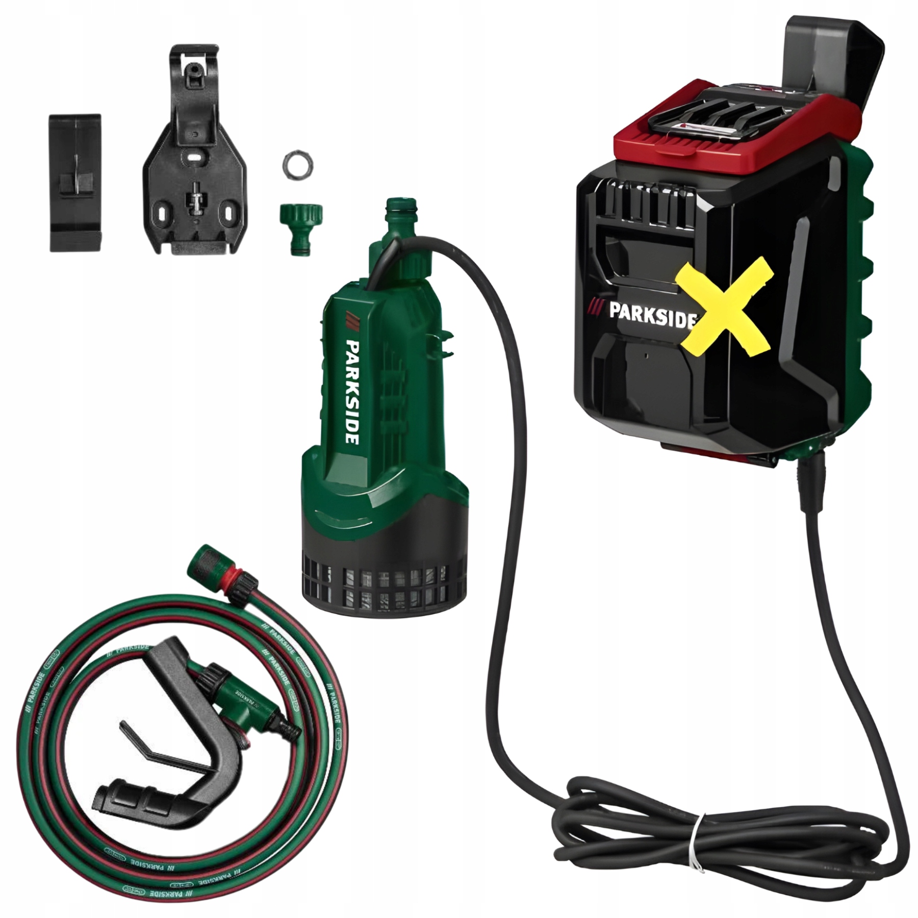 Pompa akumulatorowa zatapialna na deszczówkę 20V Prpa 20-Li B3 Parkside