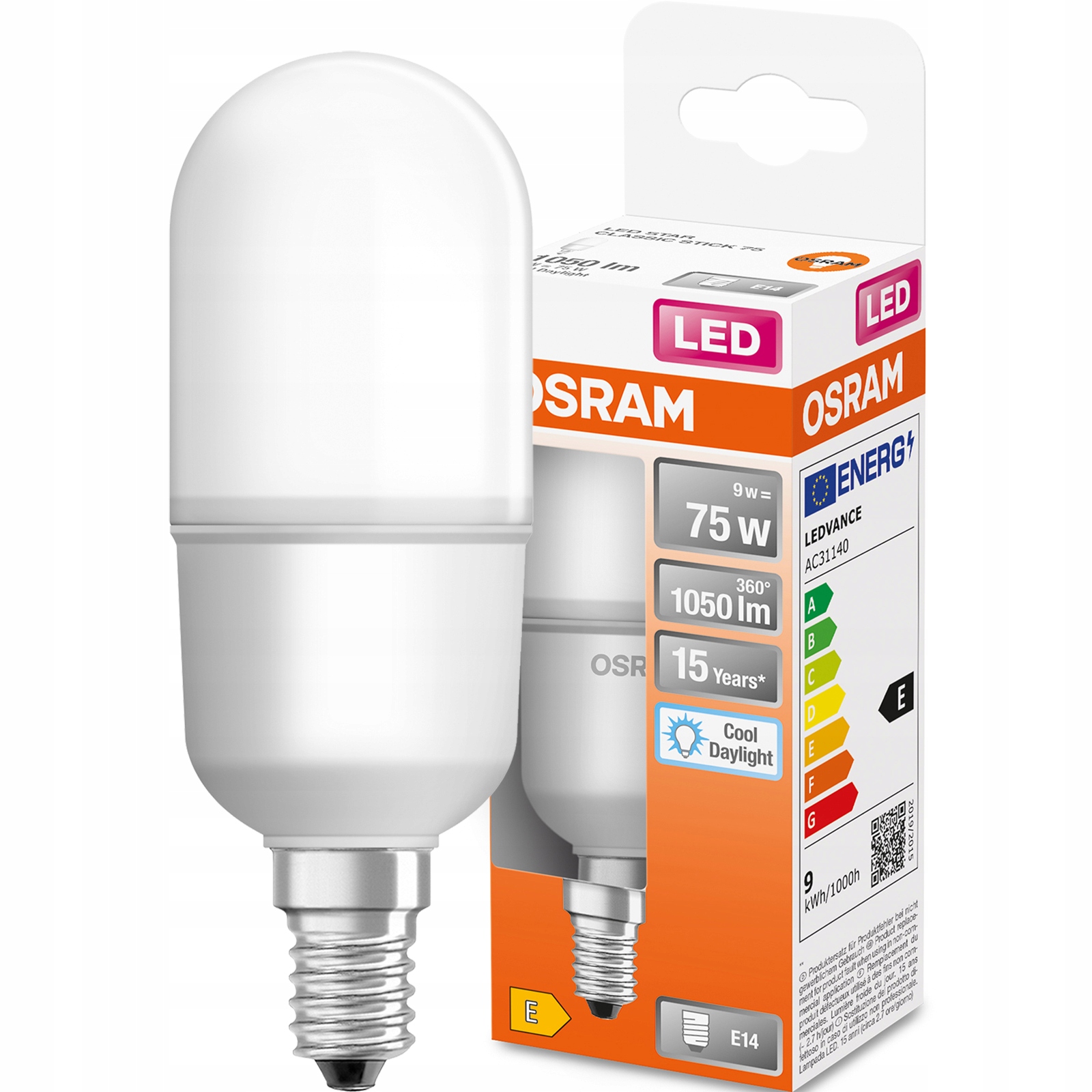 

Żarówka Led E14 10W 75W 1050lm 6500K 200° Osram