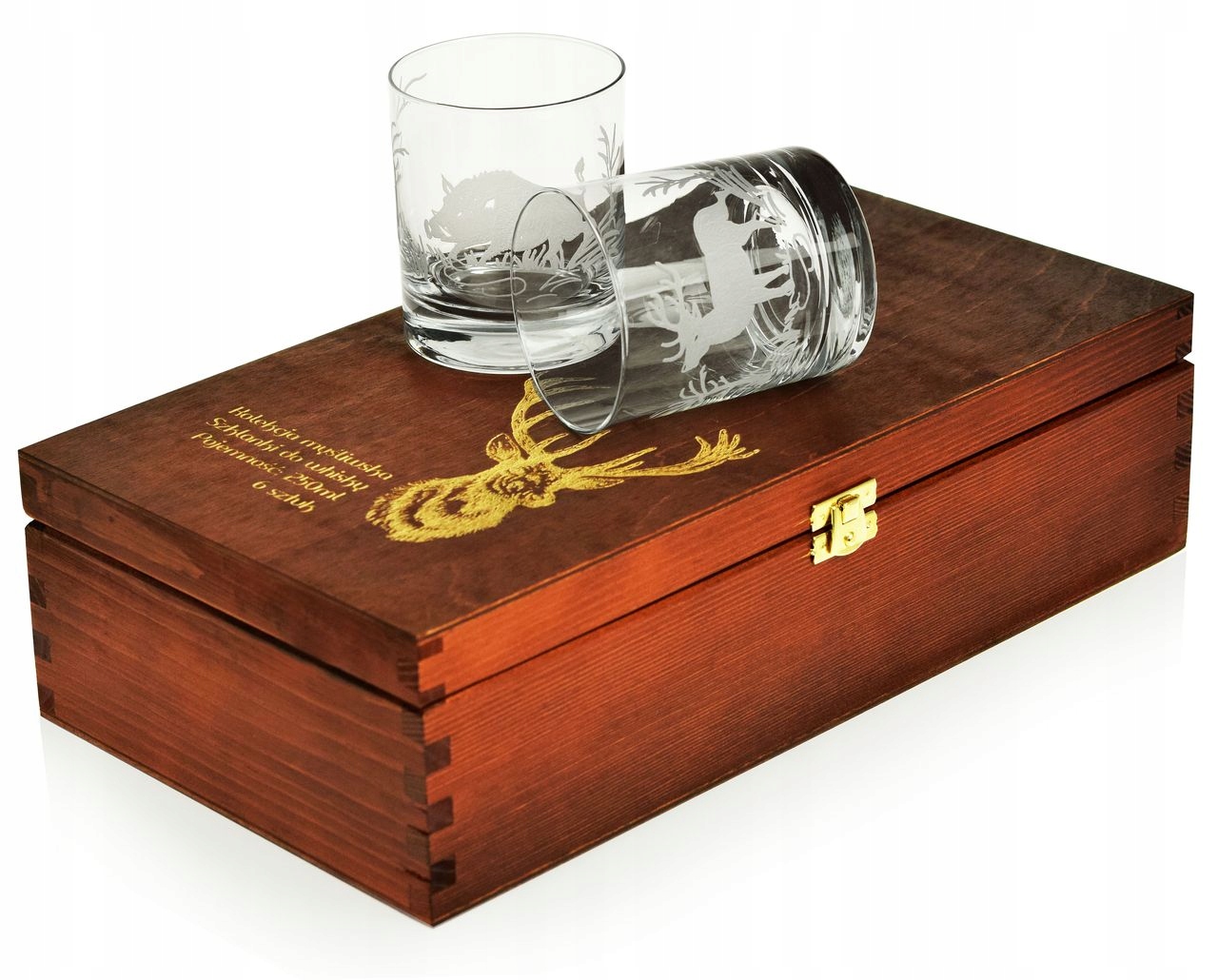 

Szklanki do whisky Myśliwskie 300ml w skrzynce (6)