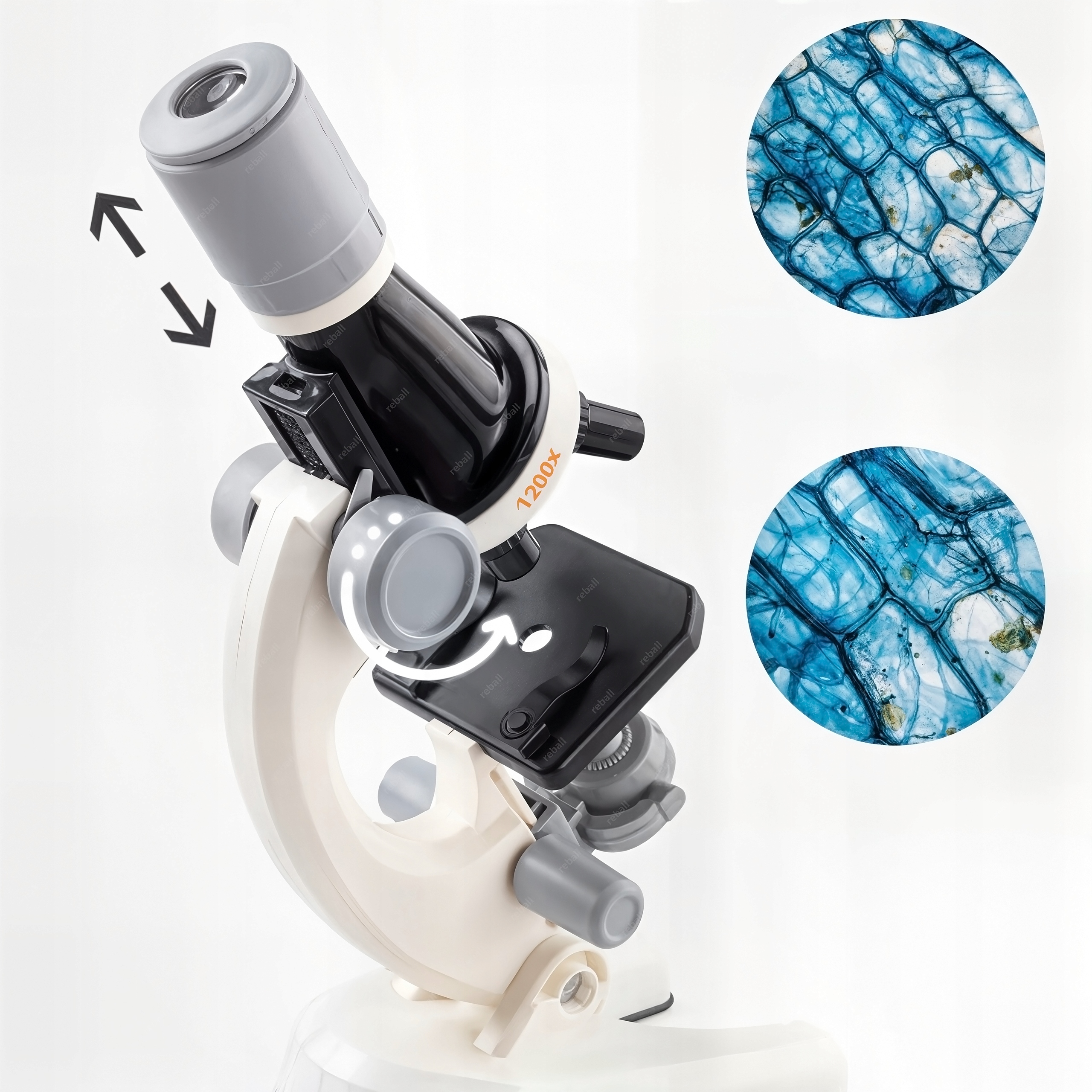 MIKROSKOP DLA DZIECI EDUKACYJNY 1200X +PREPARATY DO MIKROSKOPU ZESTAW 13szt Materiał karton metal papier plastik szkło