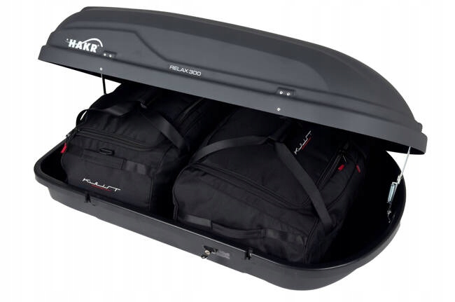Sada kompletných tašiek Kjust pre strešný box batožinového priestoru Hakr Relax 300