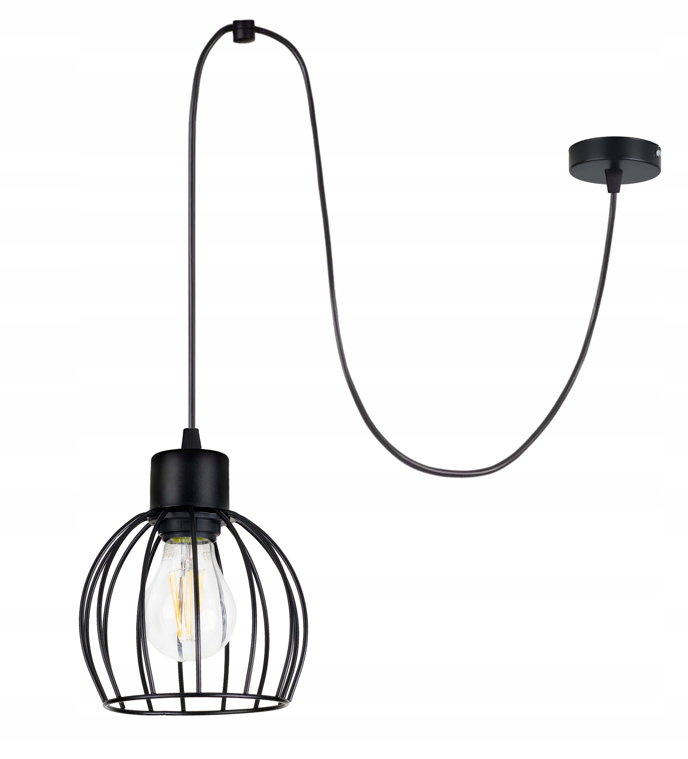 

Lampa sufitowa wisząca Zwis Loft E27 Pająk Kula