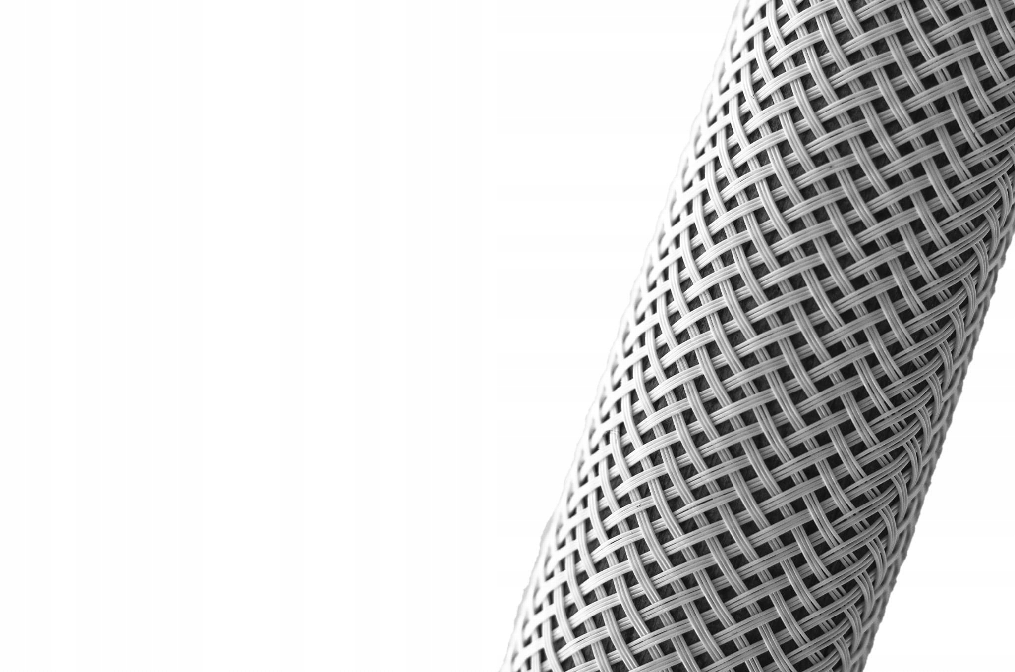 Rozciągliwy oplot poliestrowy śr. 25 mm - Biały