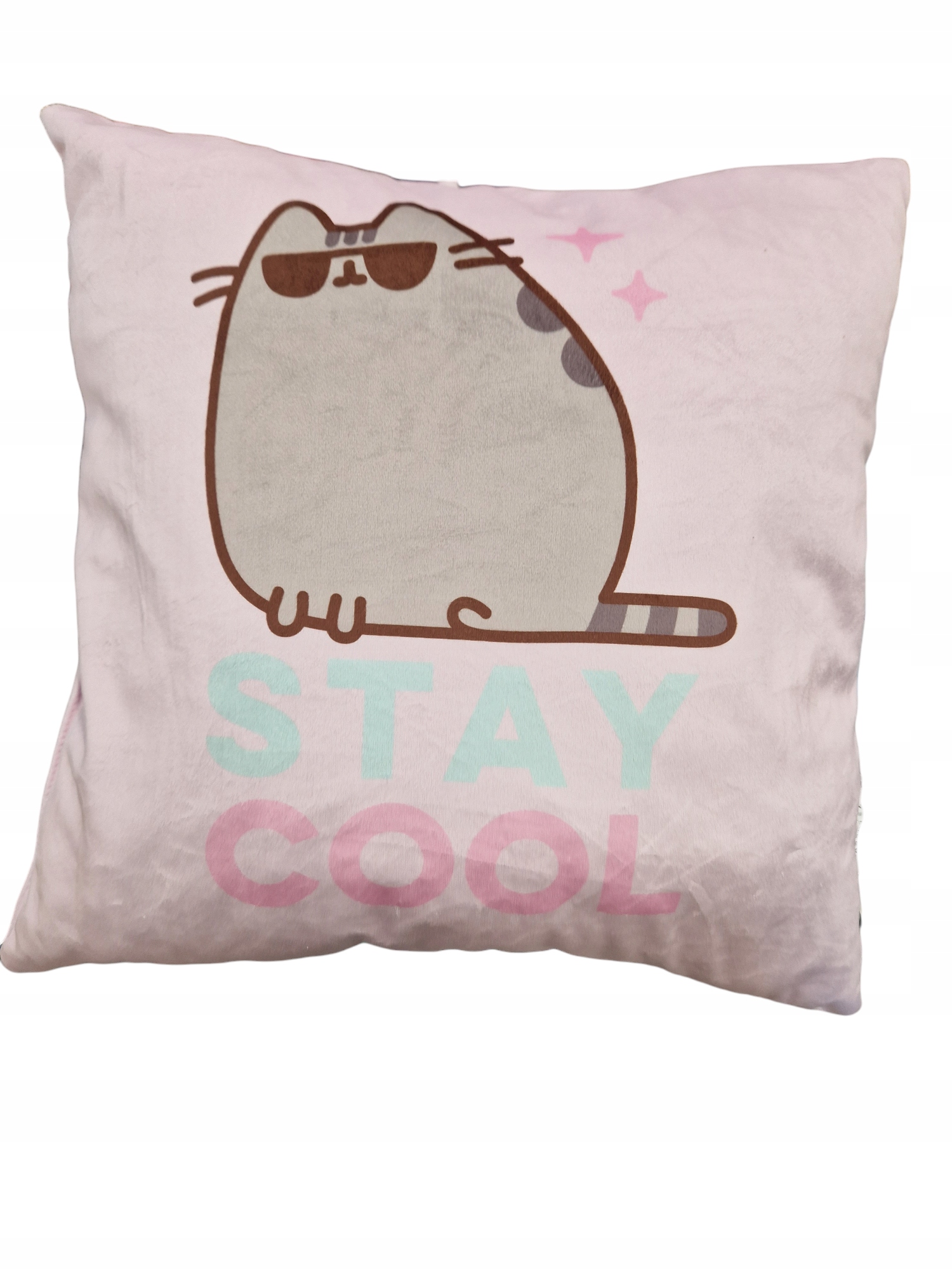 100% ORYGINALNA LICENCYJNA Poduszka jasiek KOT PUSHEEN różowa 40x40 cm