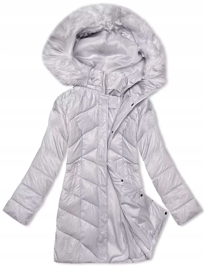 Dámská Bunda Kapuce H-898 Wrzos S (36)