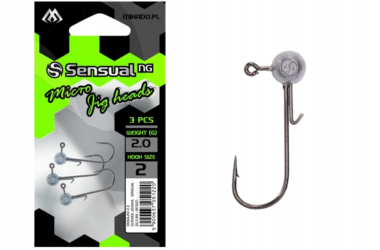 MIKADO GŁÓWKA NA OKONIA MICRO NR 4 - 3 SZT - 2 GR EAN (GTIN) 5900637051923