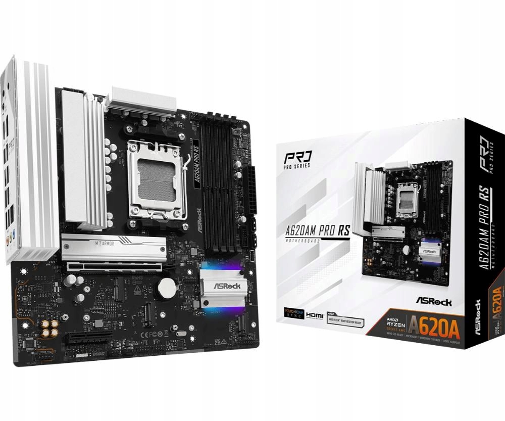 ASRock Mb Sc AM5 A620AM Pro Rs, Amd X620A, 4xDDR5, 1xHDMI, 1xDP…