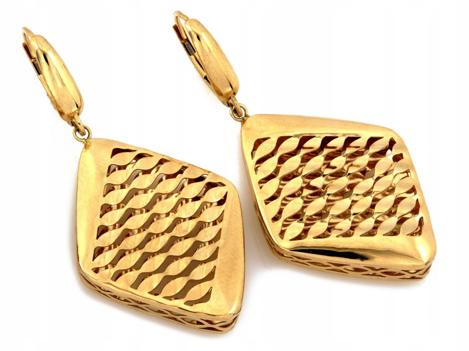 Náušnice ze zlata 585 zlato 14k módní