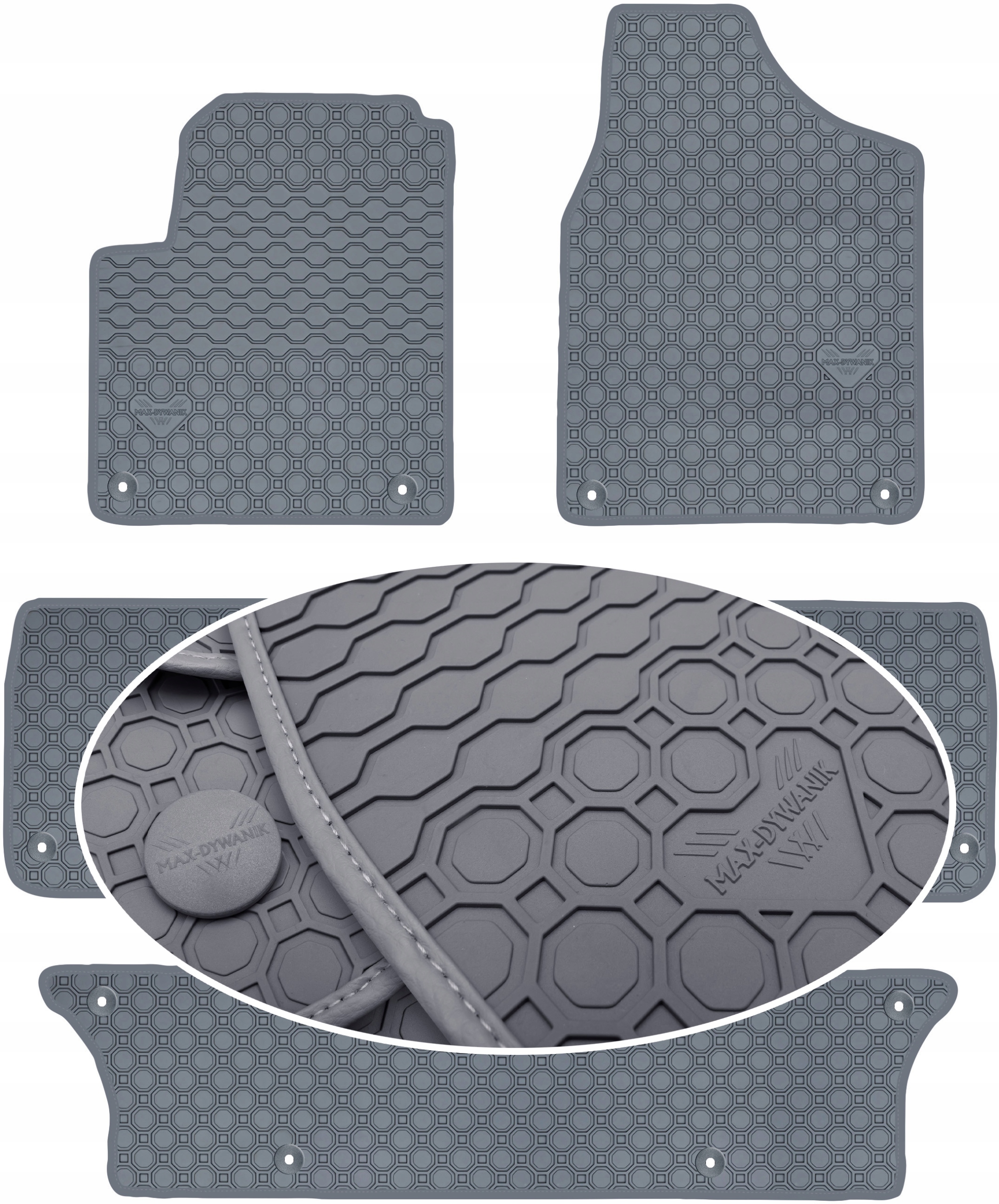 Vw Sharan I 7os 1998-2010 Koberce Šedé