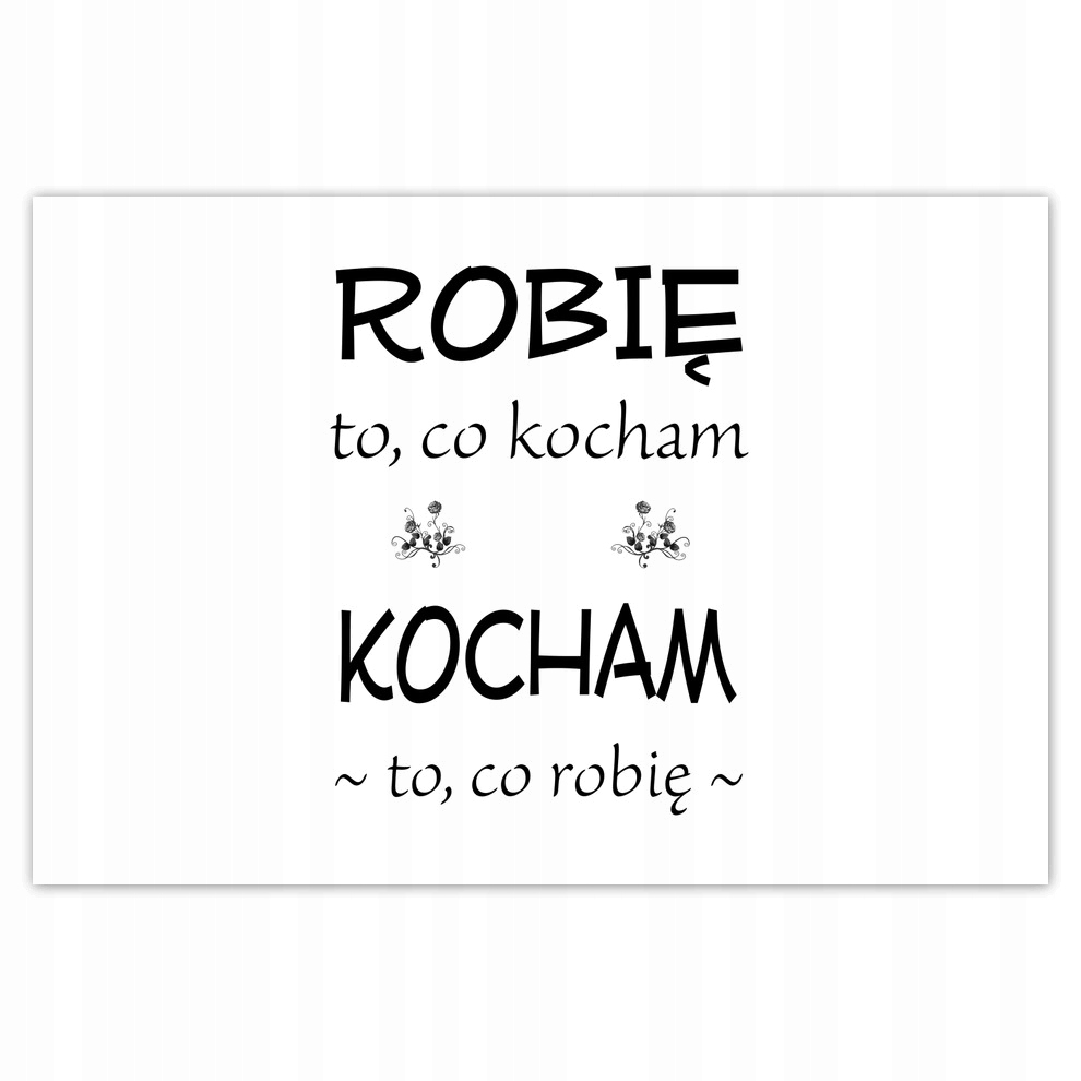 

Naklejki 155x105 Robię to co kocham