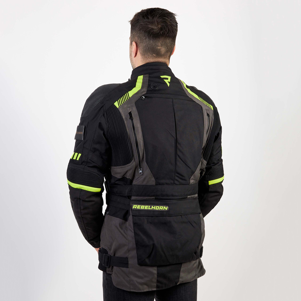 REBELHORN KURTKA MĘSKA PATROL BLACK FLO YELLOW XS Rozmiar XS