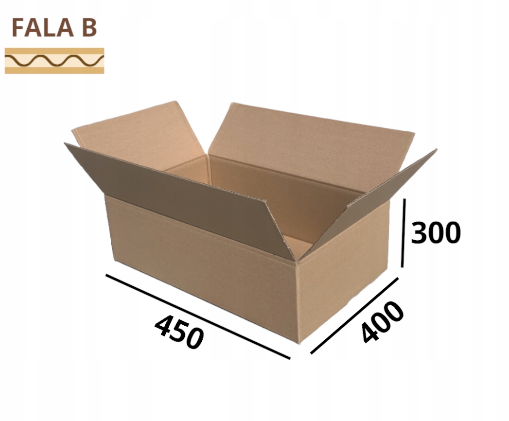 Karton 450X400X300 mm Karton klapowy 20 sztuk 45x40x30 pudełka