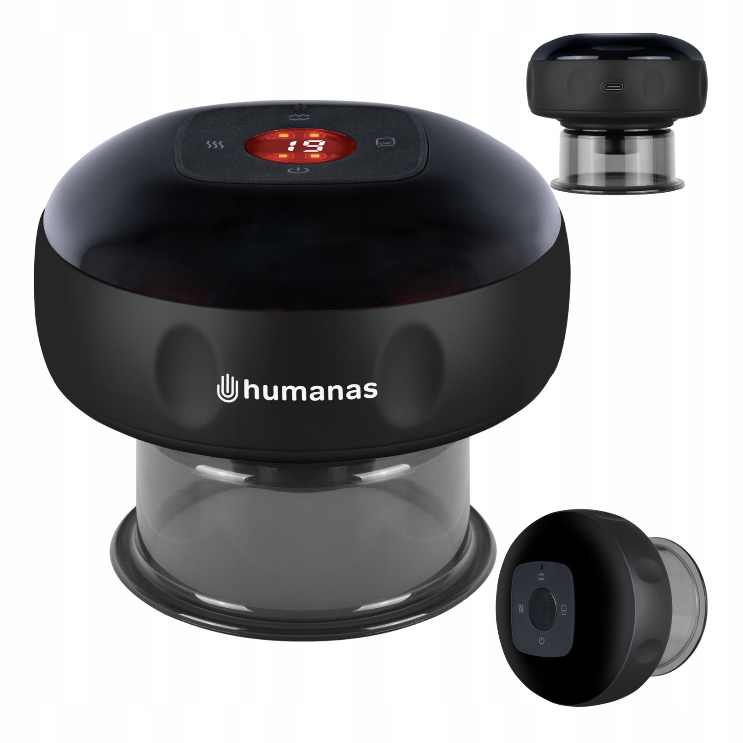 Masażer Antycellulitowy Próżniowy Bańka Chińska Elektroniczna Humanas BB01