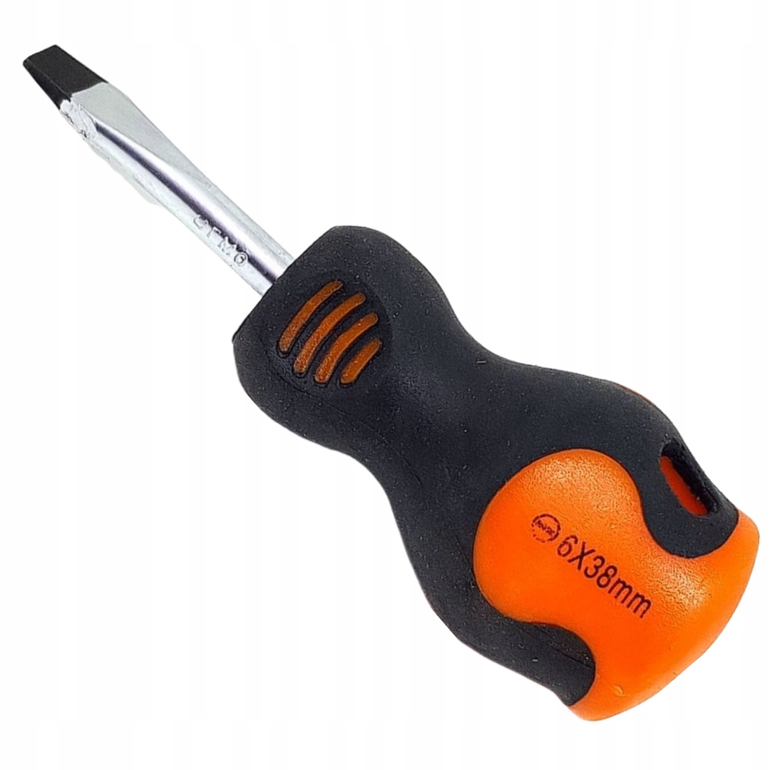 PŁASKI WKRĘTAK ŚRUBOKRĘT KRÓTKI 6x38mm MAGNETYCZNY SOLIDNY RICHMANN C5424 Marka Corona/Richmann