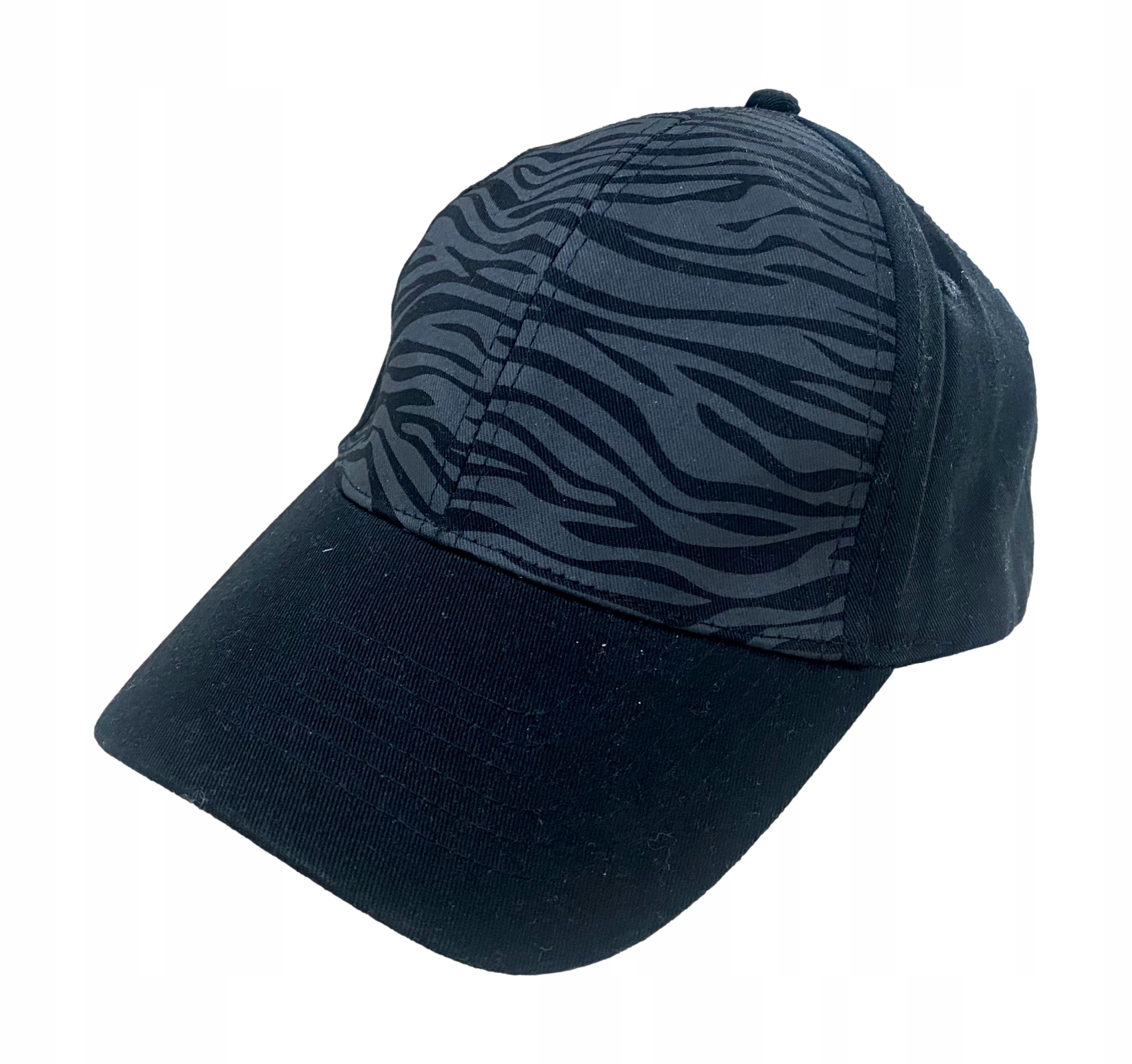 

Czapka Z Daszkiem miękka Zebra Czarna
