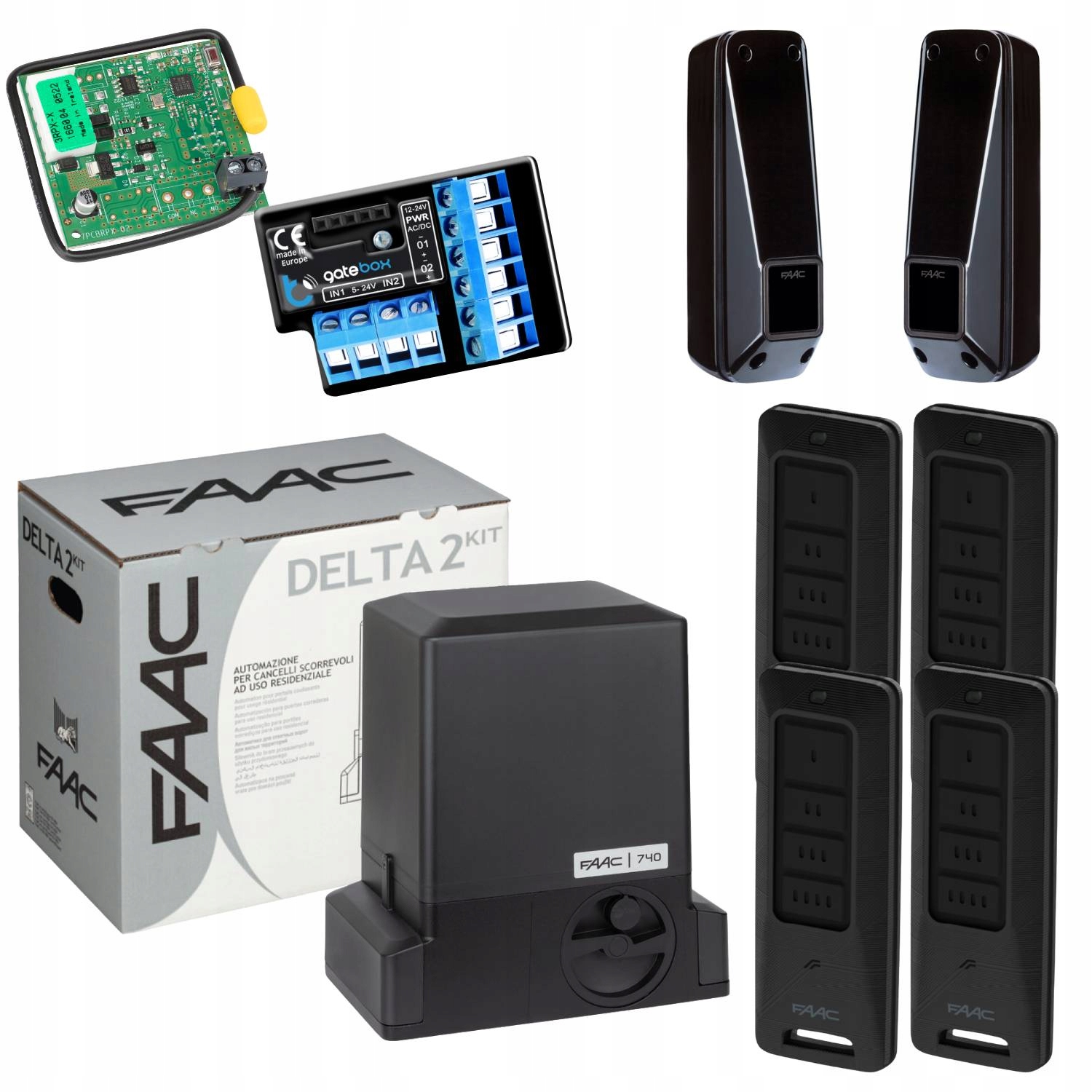 Faac DELTA2+ Modul WiFi Pilot XT4FDS 4ks pohon posuvnej brány
