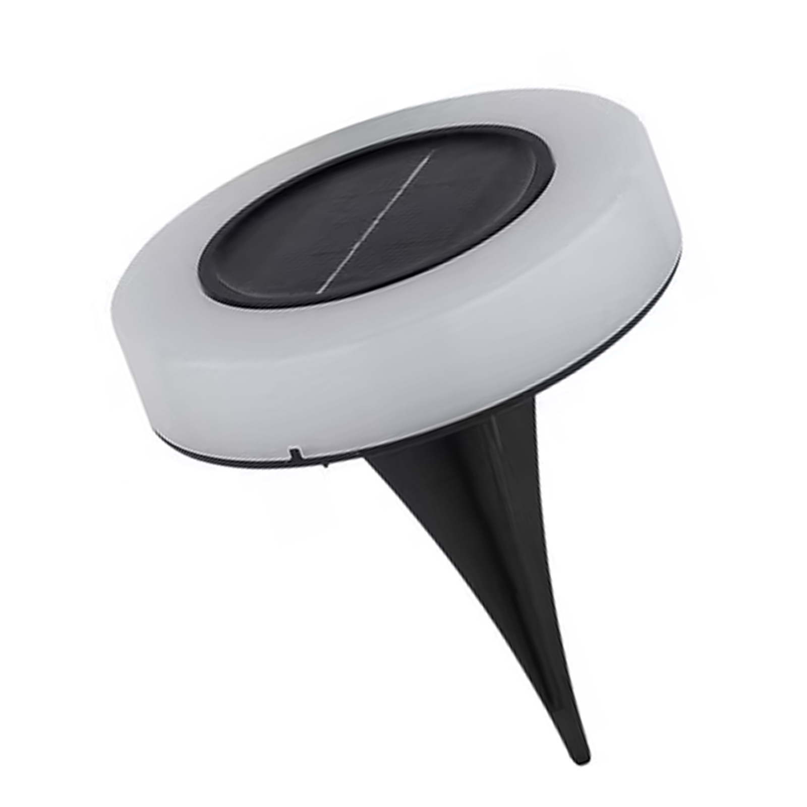 Lampa solarna LED RGB ogrodowa wbijana dyskowa – kolorowa zmiana barw