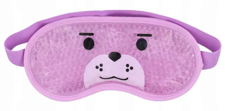 OPASKA MASKA NA OCZY ŻELOWA CHŁODZĄCA RELAKSUJĄCA Z KULECZKAMI ŻELOWYMI