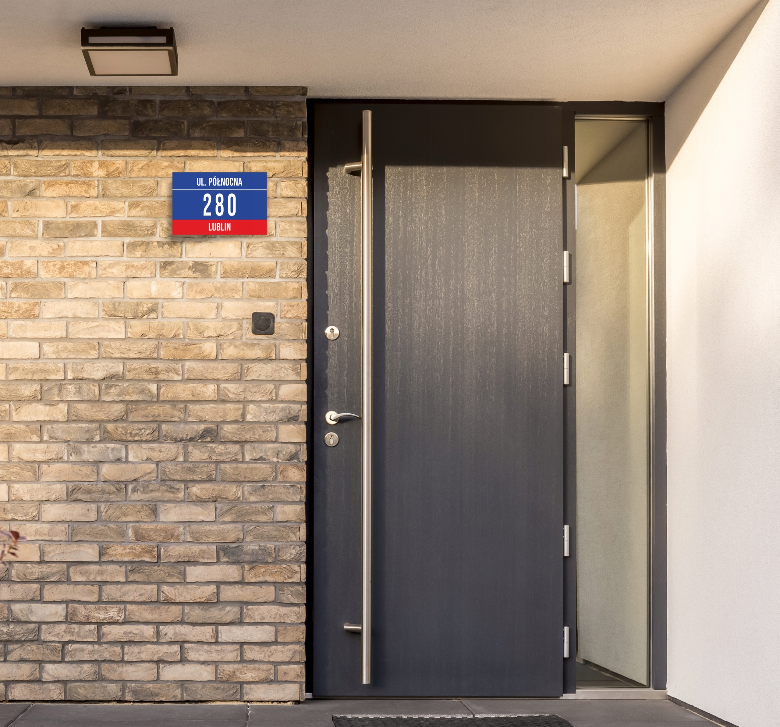 Tabliczka Tablica ADRESOWA ALUMINIOWA Numer domu Marka inna