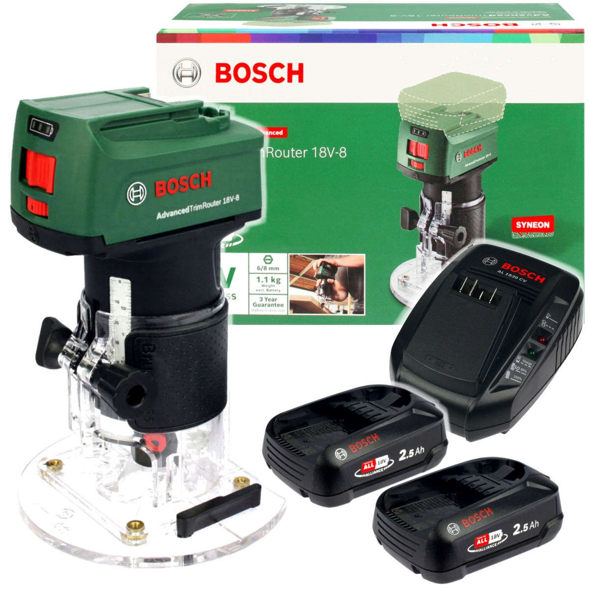 

Frezarka AdvancedTrimRouter 18V-8 Bosch 2x2,5Ah