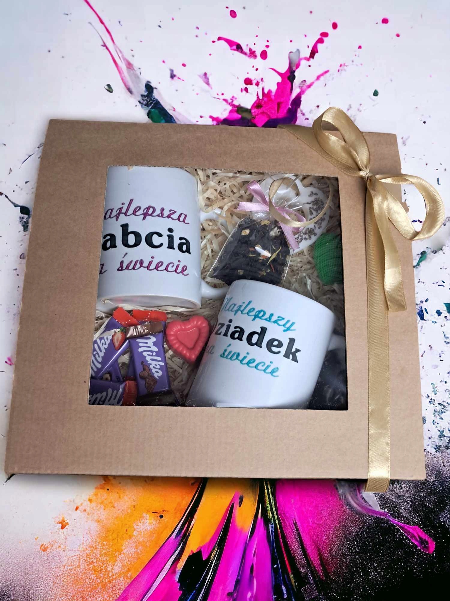 Den babičky a dědečka dárková sada, box